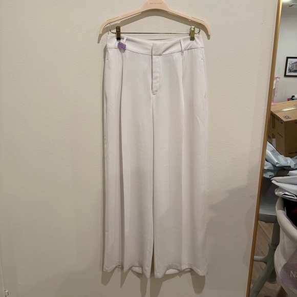 INC International Concepts White Wide Leg Trousers - Picture 2 of 9